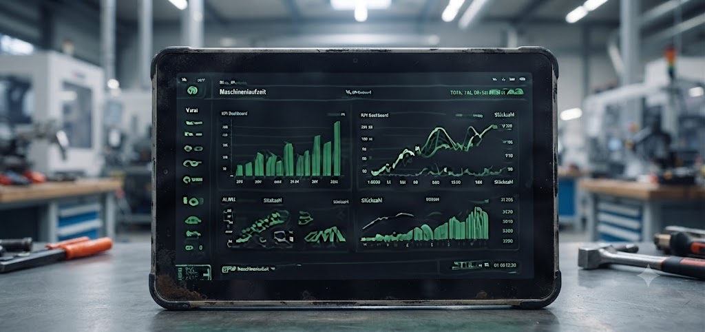 Data a měřitelné výsledky výroby na tabletu